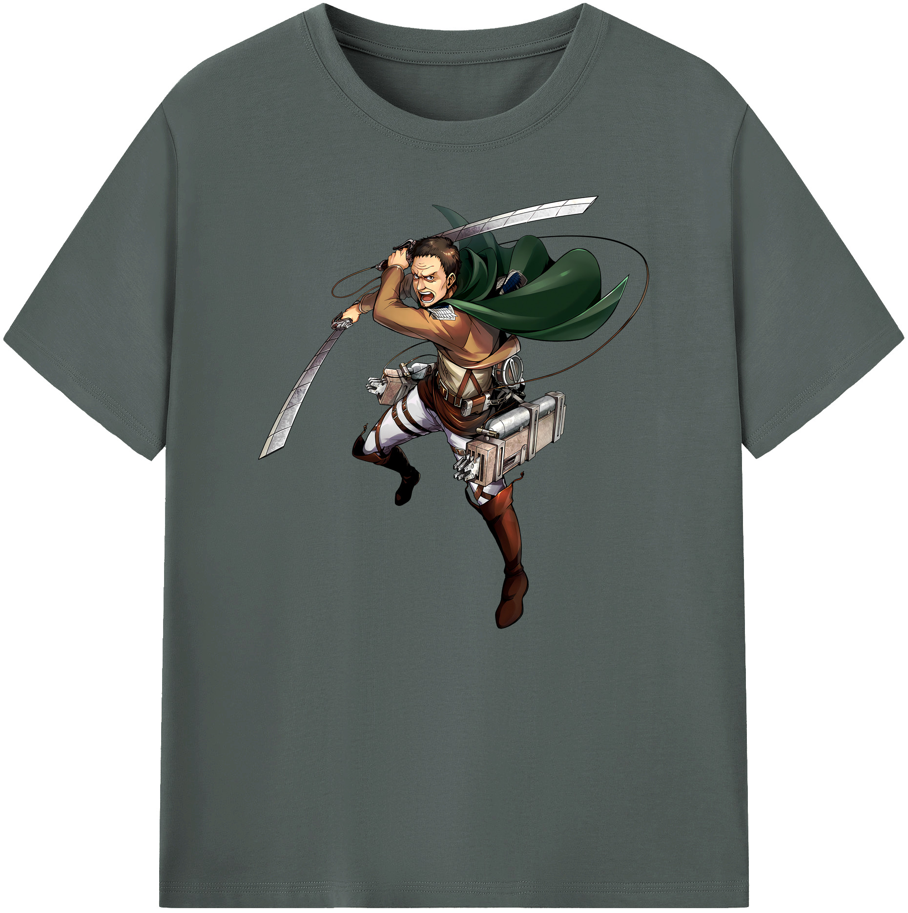 （画像用） 進撃の巨人 Attack on Titan 綿100％ メンズ半袖Tシャツ｜肌触りやわらか＆通気性